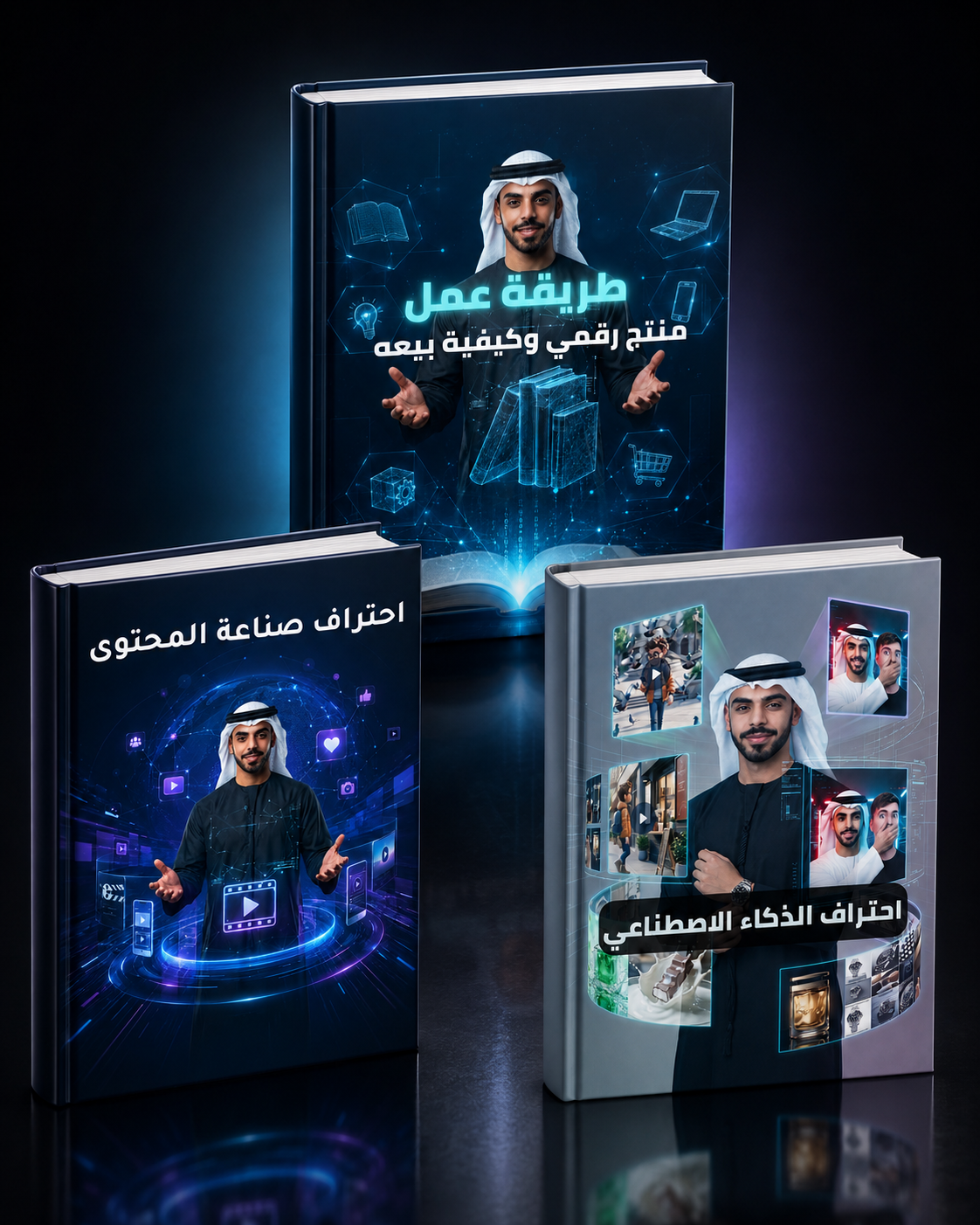 حزمة الذكاء الاصطناعي وصناعة المحتوى وإنشاء منتج رقمي